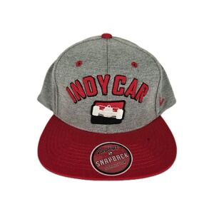 Zephyr Indy Car‎ Cap Hat Gray Red Snapback Flat Bill Indycar Embroidered New